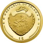 Gold Half Gram 2013 Ludwig Leichhardt: Photo Coin, Palau, Gold Half Gram 2013 Ludwig Leichhardt / thumbnail