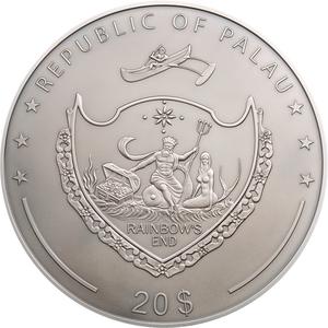 Palau / Silver Five Ounces 2018 Exotic Butterflies - Dream Edition - obverse photo