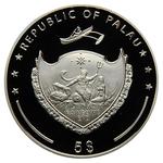 Silver Ounce 2010 Statues of Easter Island: Photo Coin, Palau, Silver Ounce 2010 Statues of Easter Island / thumbnail