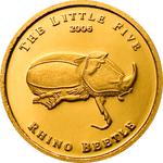 Gold Half Gram 2006 Rhino Beetle: Photo Coin, Palau, Gold Half Gram 2006 Rhino Beetle / thumbnail