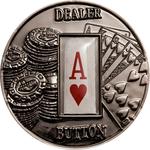 One Dollar - Poker - Dealer Button: Photo Coin, Palau, One Dollar - Poker - Dealer Button / thumbnail