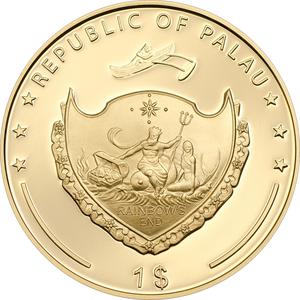 Palau / One Dollar 2013 The Historic Meeting - Two Popes - obverse photo