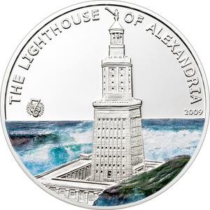 Palau / One Dollar 2009 Lighthouse of Alexandria - reverse photo
