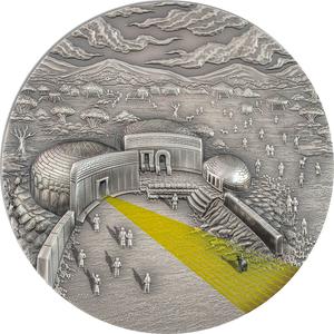 Palau / Silver Two Ounces 2022 Mnajdra Temple - reverse photo