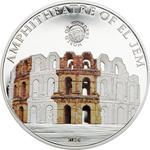 Five Dollars Silver 2016 Amphitheatre of El Jem: Photo Coin, Palau, Five Dollars Silver 2016 Amphitheatre of El Jem / thumbnail