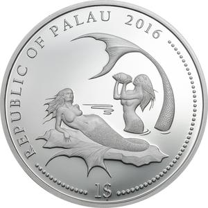 Palau / One Dollar 2016 Coral Hind - obverse photo