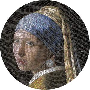 Palau / Silver Three Ounces 2019 Girl with a Pearl Earring - reverse photo