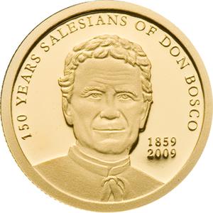 Palau / One Dollar Gold 2009 Don Bosco - reverse photo