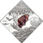 Silver Fifty Grams 2016 Glass Bat: Photo Coin, Palau, Silver Fifty Grams 2016 Glass Bat / thumbnail