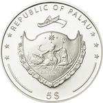 Five Dollars Silver 2011 Mount Rushmore: Photo Coin, Palau, Five Dollars Silver 2011 Mount Rushmore / thumbnail