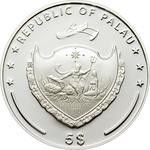 Five Dollars Silver 2009 Bird of Paradise: Photo Coin, Palau, Five Dollars Silver 2009 Bird of Paradise / thumbnail