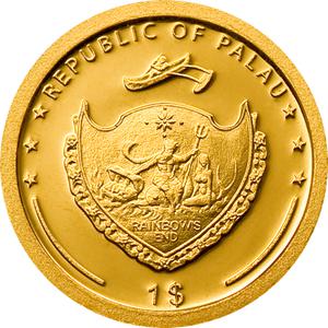 Palau / Gold Half Gram 2006 Buffalo Weaver - obverse photo