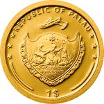 Gold Half Gram 2006 Buffalo Weaver: Photo Coin, Palau, Gold Half Gram 2006 Buffalo Weaver / thumbnail