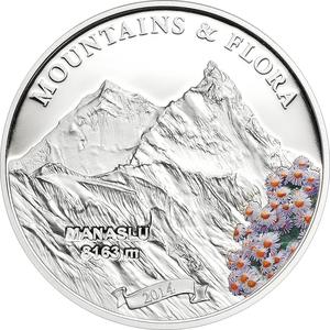 Palau / Five Dollars Silver 2014 Manaslu - reverse photo