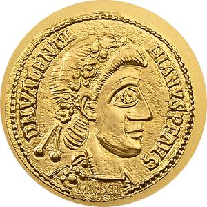 Palau / Gold Half Gram 2012 Valentinian III - reverse photo