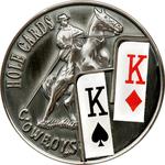 One Dollar - Poker Hole Cards - Cowboys: Photo Coin, Palau, One Dollar - Poker Hole Cards - Cowboys / thumbnail