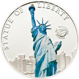 Palau / Five Dollars Silver 2010 Statue of Liberty - reverse photo
