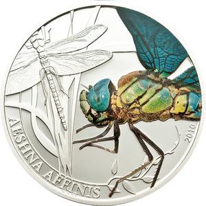 Palau / Silver Half Ounce 2010 Dragonfly - reverse photo