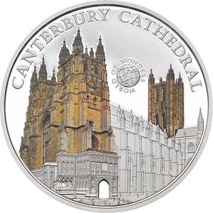 Palau / Five Dollars Silver 2015 Canterbury Cathedral - reverse photo