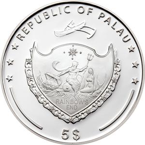 Palau / Five Dollars Silver 2009 Dachstein - obverse photo