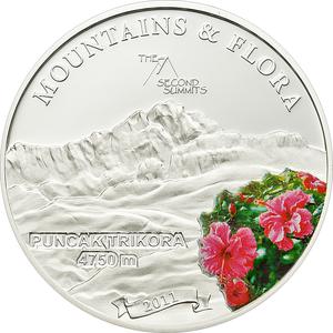 Palau / Five Dollars Silver 2011 Puncak Trikora - reverse photo