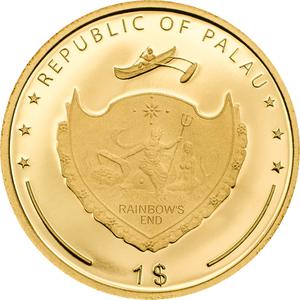 Palau / Gold Half Gram 2018 Love and Peace - obverse photo