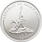 Five Dollars Silver 2012 Blue Ringed Octopus: Photo Coin, Palau, Five Dollars Silver 2012 Blue Ringed Octopus / thumbnail