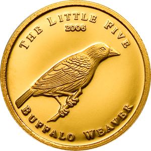 Palau / Gold Half Gram 2006 Buffalo Weaver - reverse photo
