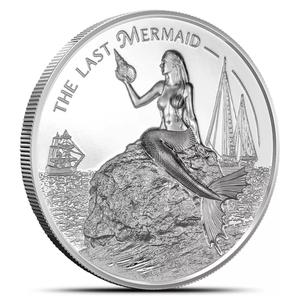 Palau / Silver Ounce 2024 The Last Mermaid - reverse photo