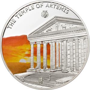 Palau / Five Dollars Silver 2009 Temple of Artemis - reverse photo