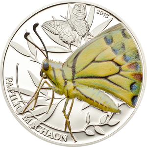 Palau / Silver Half Ounce 2013 Butterfly - reverse photo