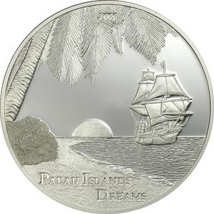 Palau / Five Dollars Silver 2006 Islands Dreams - reverse photo