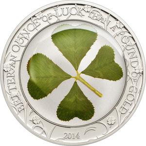 Palau / Silver Ounce of Luck 2014 - reverse photo