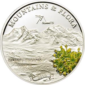 Palau / Five Dollars Silver 2010 Mount Vinson - reverse photo