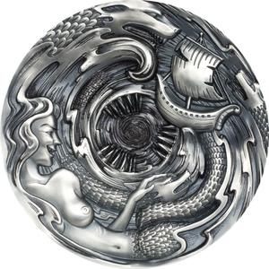 Palau / Silver Three Ounces 2020 Scylla and Charybdis - reverse photo
