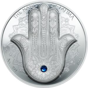 Palau / Silver Two Ounces 2016 The Hand of Fatima - reverse photo
