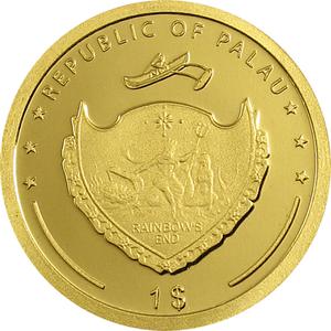 Palau / Gold Twenty-fifth Ounce - Madonna and Child - obverse photo