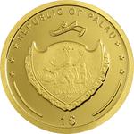 Palau / Gold Twenty-fifth Ounce - Madonna and Child / Coloured Reverse - obverse photo