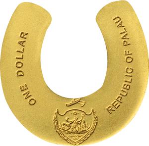 Palau / One Dollar Gold Special Shape - Golden Horseshoe - obverse photo