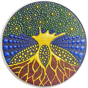 Palau / Silver Three Ounces 2020 Tree of Life - reverse photo