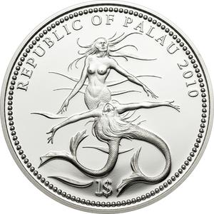 Palau / One Dollar 2010 Scalloped Hammerhead - obverse photo