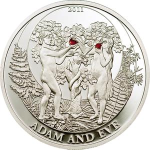 Palau / Silver Half Ounce 2011 Adam and Eve - reverse photo