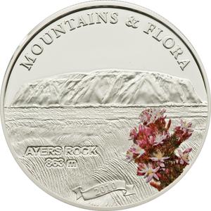 Palau / Five Dollars Silver 2010 Ayers Rock - reverse photo