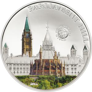 Palau / Five Dollars Silver 2014 Parliament Hill - reverse photo