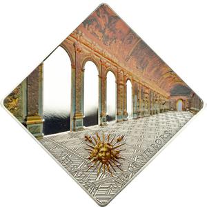Palau / Silver Fifty Grams 2013 Versailles Hall of Mirrors - reverse photo