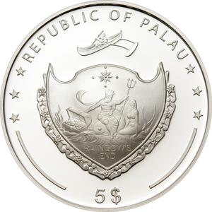 Palau / Five Dollars Silver 2008 Pearl of the Sea - obverse photo