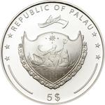 Five Dollars Silver 2008 Pearl of the Sea: Photo Coin, Palau, Five Dollars Silver 2008 Pearl of the Sea / thumbnail