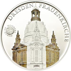 Palau / Five Dollars Silver 2013 Dresden Frauenkirche - reverse photo