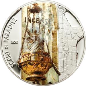 Palau / Five Dollars Silver 2011 Incense - reverse photo