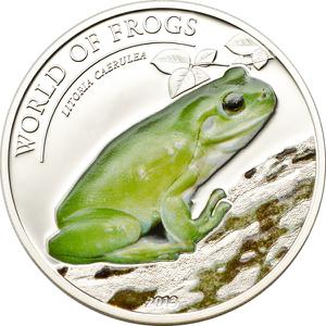 Palau / Silver Half Ounce 2013 Litoria Caerulea - reverse photo